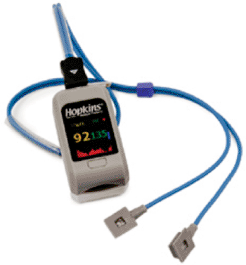 Image: The Hopkins Newborn & Mom pulse oximeter (Photo courtesy of Hopkins Medical Products).